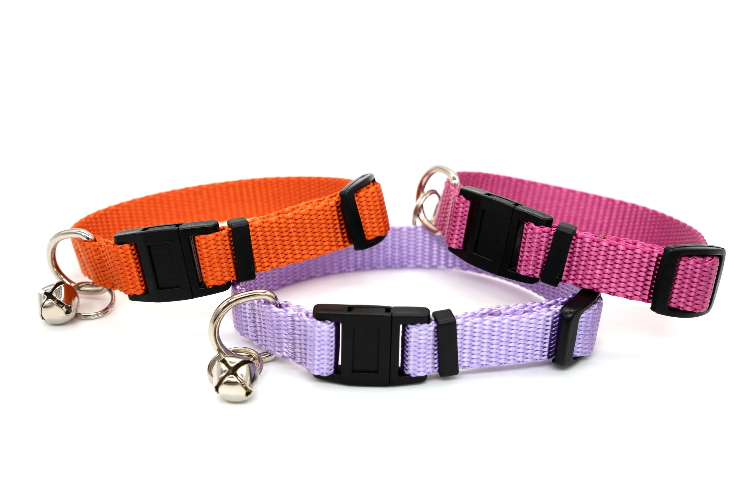 5/8" Extra Wide Breakaway Safety Cat Collar | Solid or Reflective | 20 colors