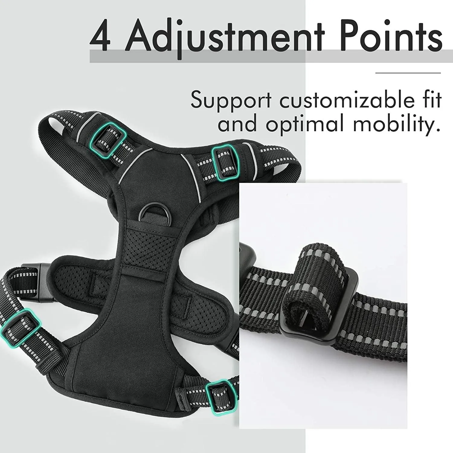 Adjustable No-Pull Pet Harness