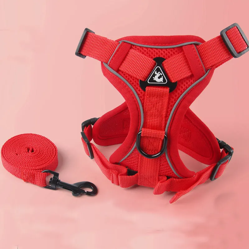 Adjustable Reflective Pet Harness&Leash