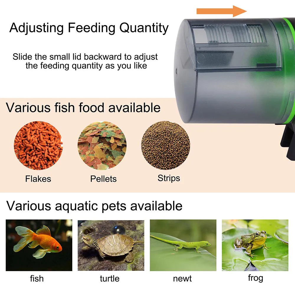 AquaBasik Automatic Fish Feeder 200ml LCD Timer