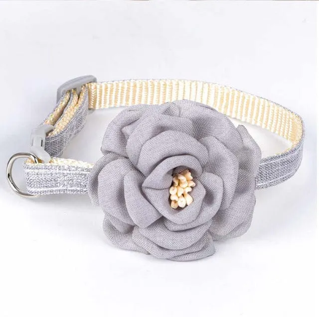 Beautiful Adjustable Cat Flower Collar