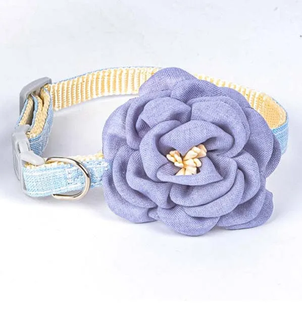 Beautiful Adjustable Cat Flower Collar