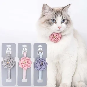 Beautiful Adjustable Cat Flower Collar