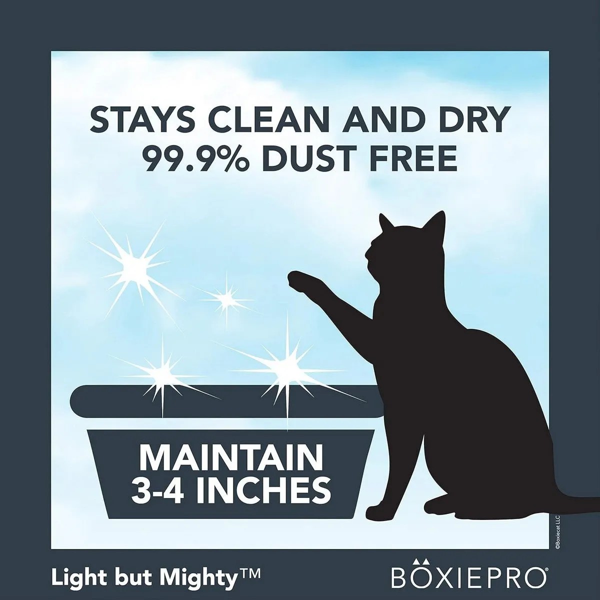 BoxiePro Air Lightweight Deep Clean Probiotic Clumping Litter 6.5lb