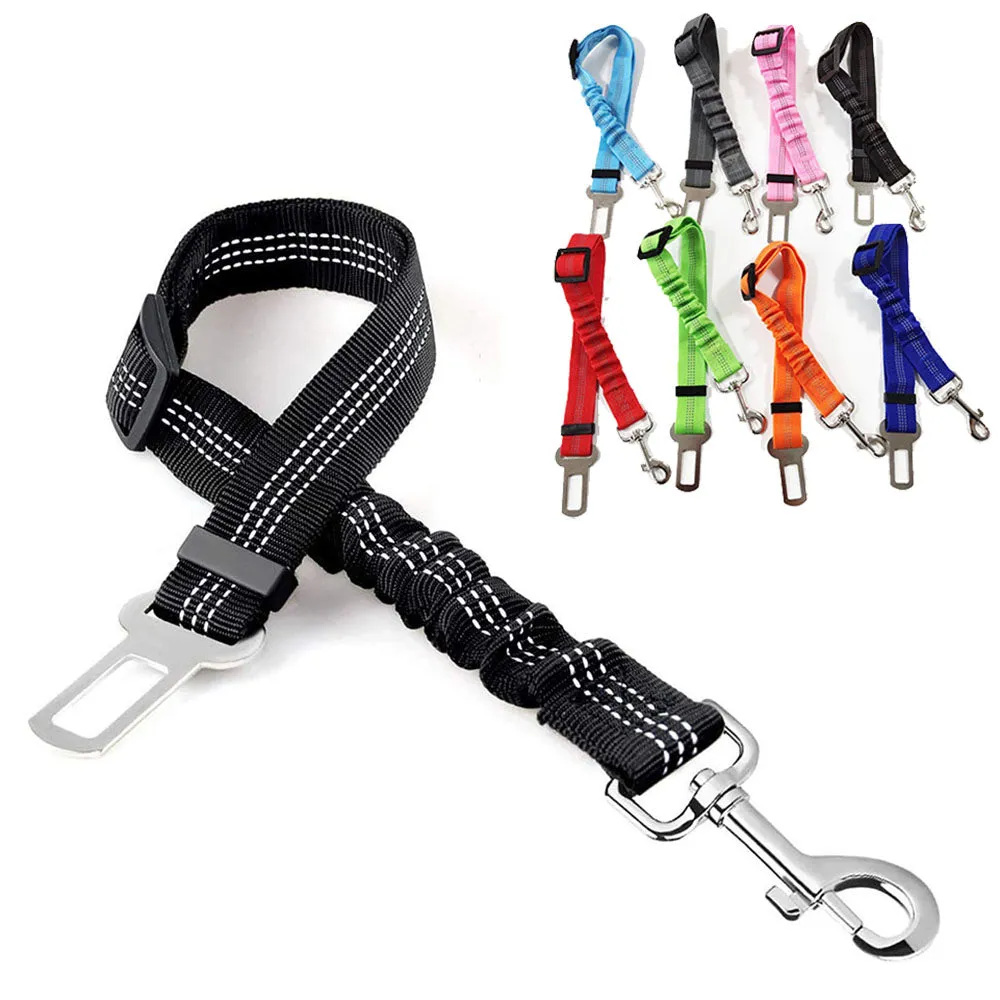 Car Dog Seat Belt Leash Vehicle Adjustable