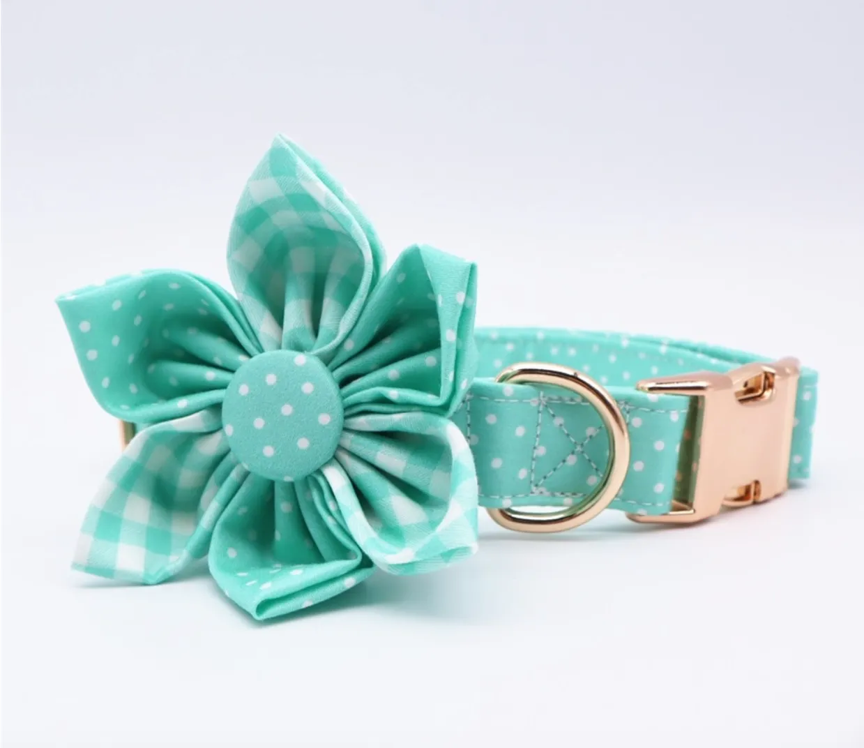Classic Sea Green Butterfly Collar | Personalized ID Collar