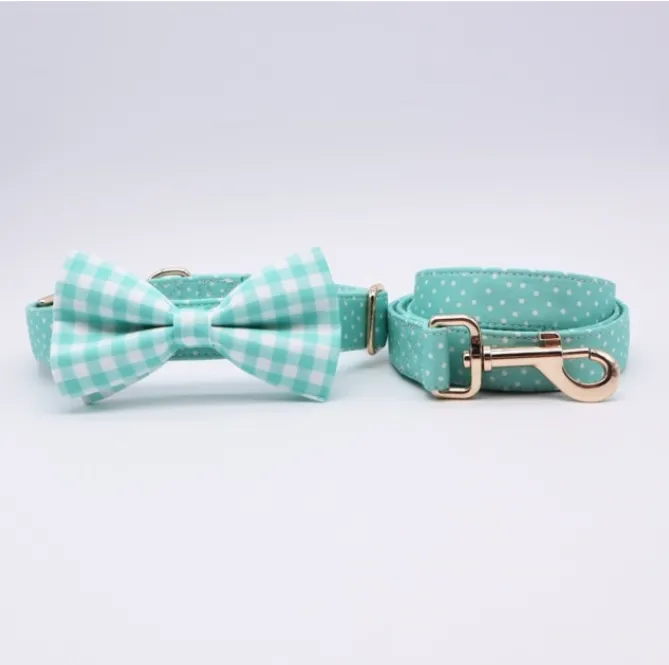 Classic Sea Green Butterfly Collar | Personalized ID Collar