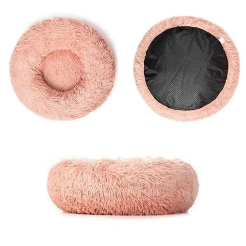 Comfy Anti-Anxiety Calming Dog & Cat Donut Bed | Fluffy Dog Bed