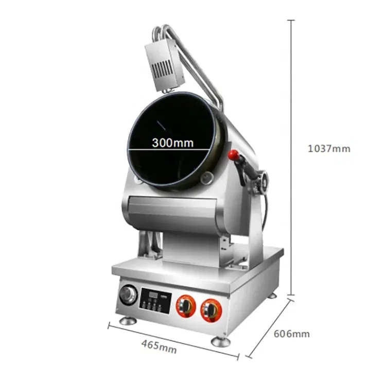 Commercial Intelligent Electric Automatic Gas Cooking Machine Food Stir Fry Wok Robot Cooker Fried Rice Cooking Machine