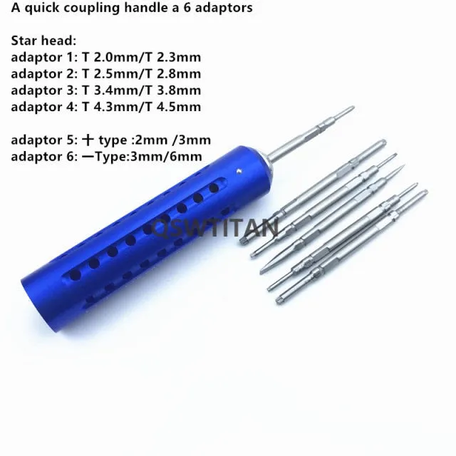 Coupling handle Bone Screw drivers