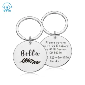 Customize Dogs ID Tag Collar Name Charm