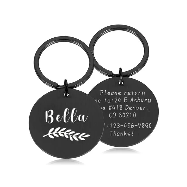 Customize Dogs ID Tag Collar Name Charm