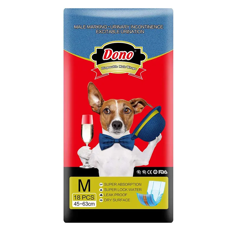 Dono Male Dog Diapers 10 Pcs