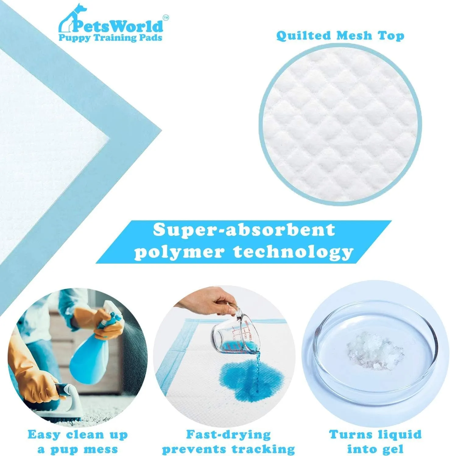 Extra Large Potty Pads for Dogs, Odor Eliminating 30" X 36", 150 Count Pee Pads for Dogs, Gigantic XL Dog Pads, 5 Layer Ultra Absorbent Technology, Leak Proof Training Pads for Dogs & Cats