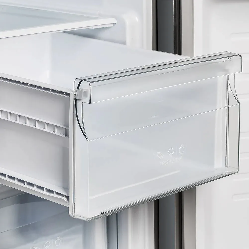 FORNO Salerno 33" Side by Side Built-in Refrigerator 15.6 cu.ft in Stainless Steel with Built-in Style Grille Trim Kit - FFRBI1805-37SG