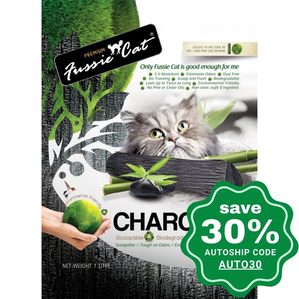 Fussie Cat Litter - Charcoal Paper - 7L