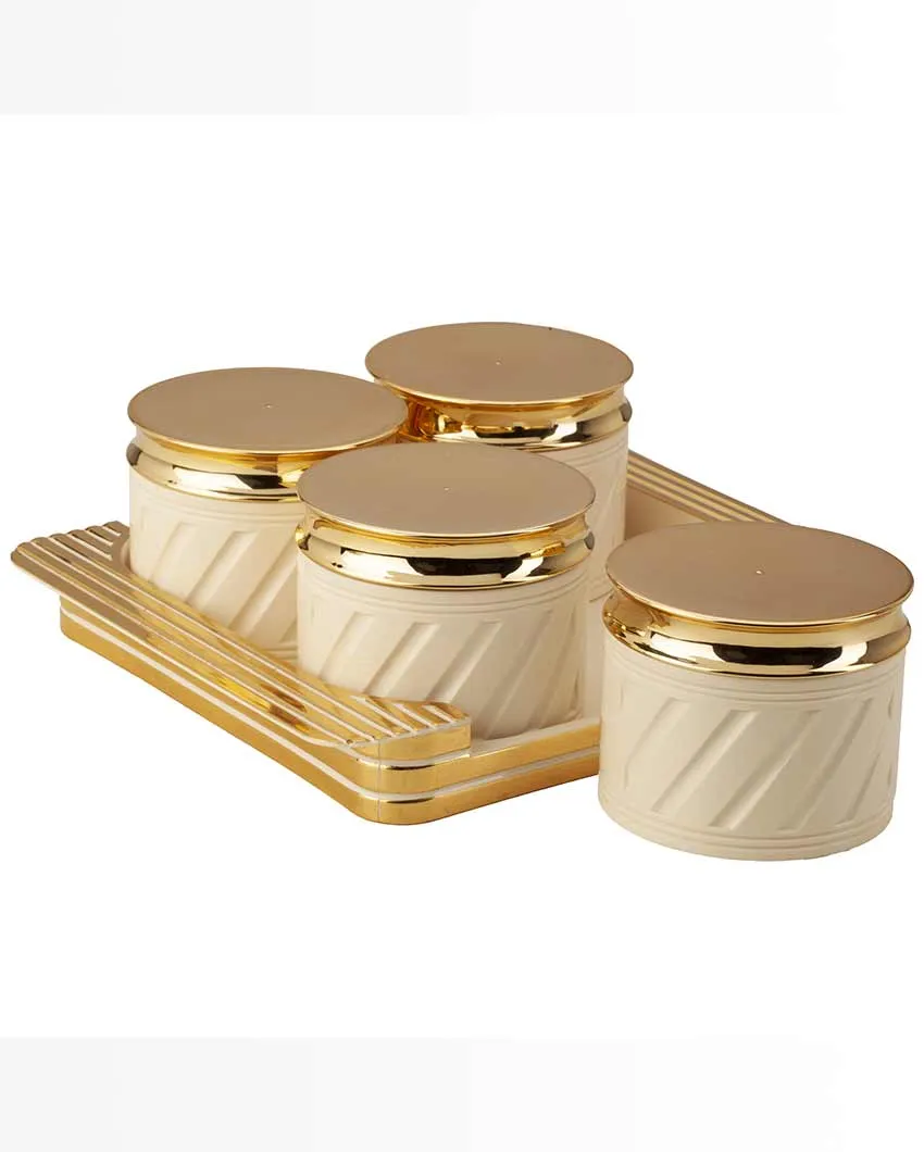 Lavish Design Polypropylene Serving Containers | Set Of 4 | 430 ml