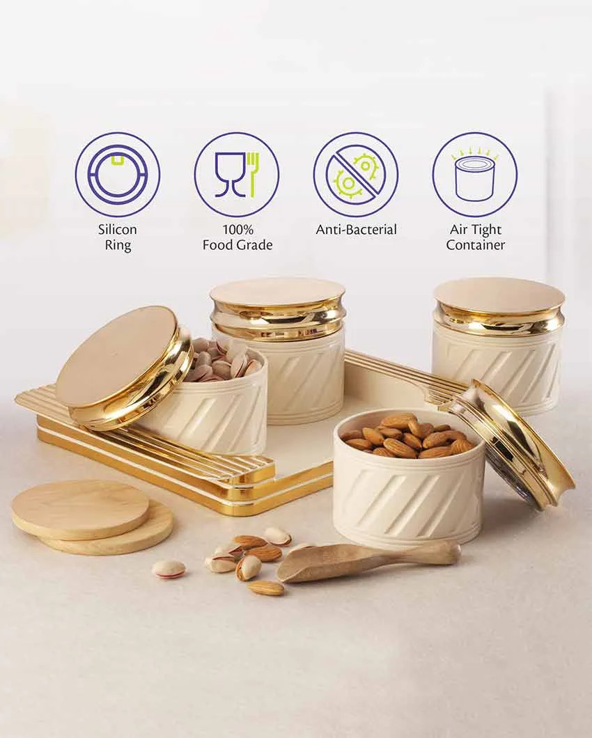 Lavish Design Polypropylene Serving Containers | Set Of 4 | 430 ml