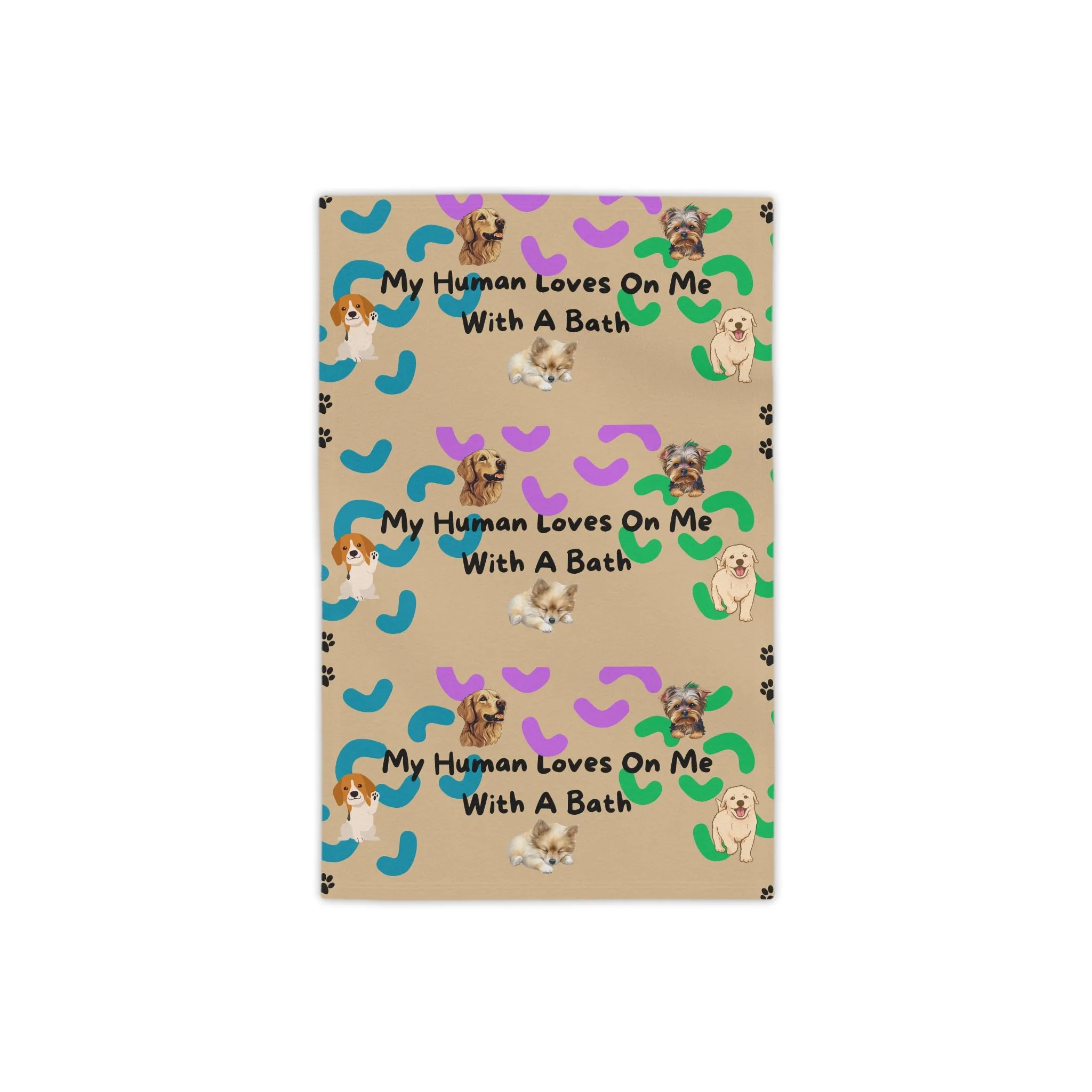 My Human Loves on Me With A Bath Beach Towel for doting Pet Parents