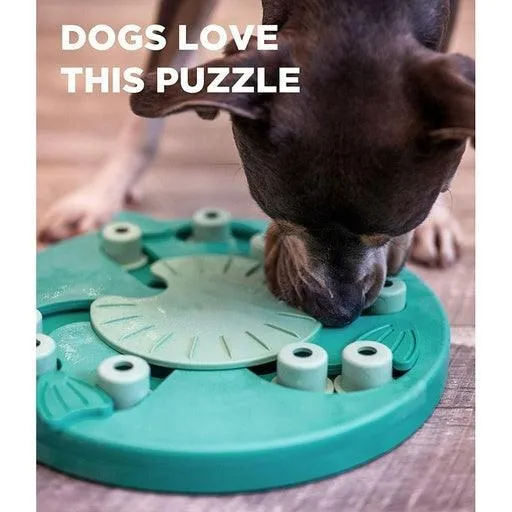 Nina Ottosson Dog Worker Treat Dispensing Interactive Dog Pet Toy Level 3 Board Puzzle Game Green