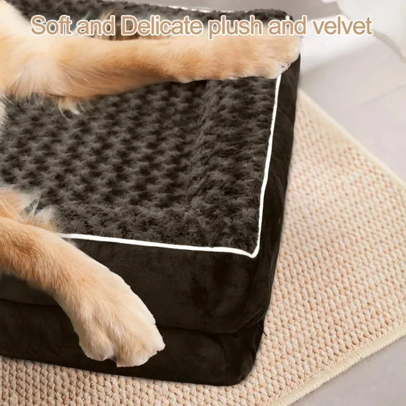 Orthopedic Waterproof Dog Bed with Removable Cover