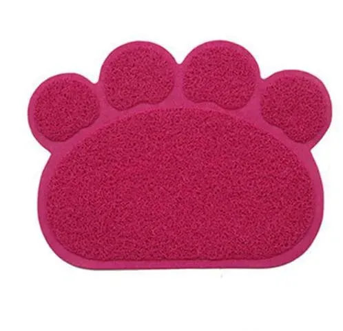 Paw Print Pet Litter Mat Charming Functional