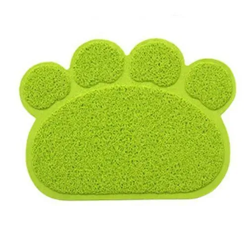 Paw Print Pet Litter Mat Charming Functional