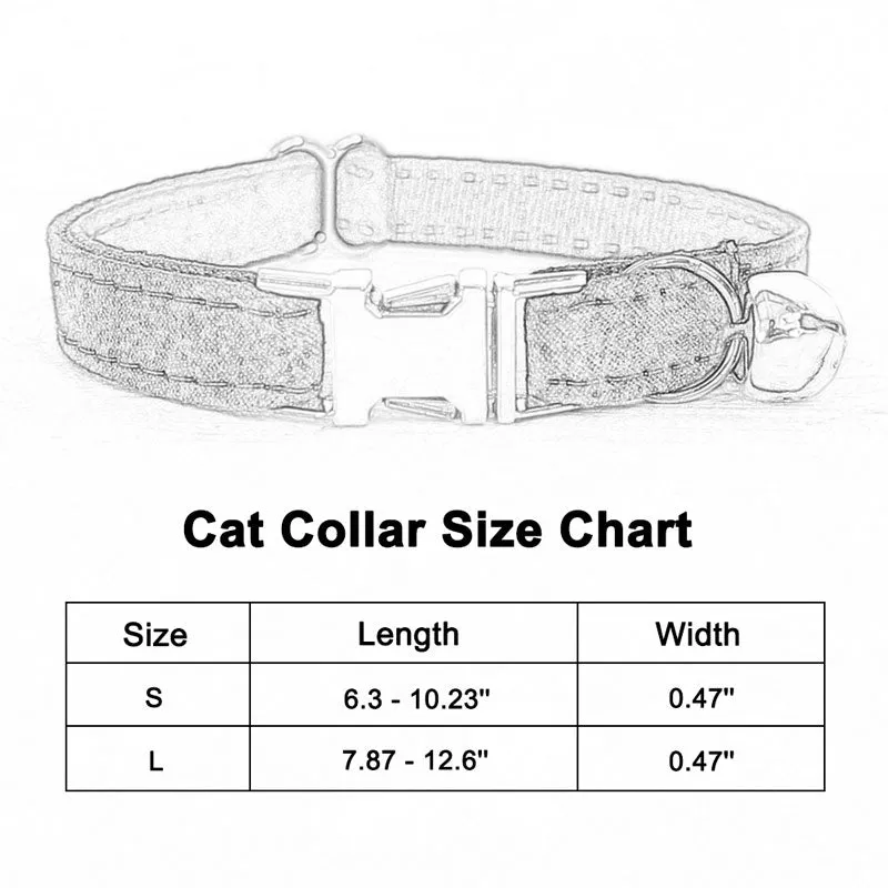 Personalized Cat Collar with Name Engraved Gold Buckle Lemon Plaid
