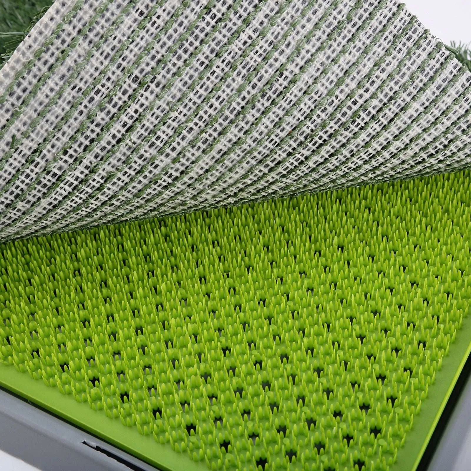 Pet Dog Potty Tray Training Toilet   1 Grass Mat 69cm x 43cm