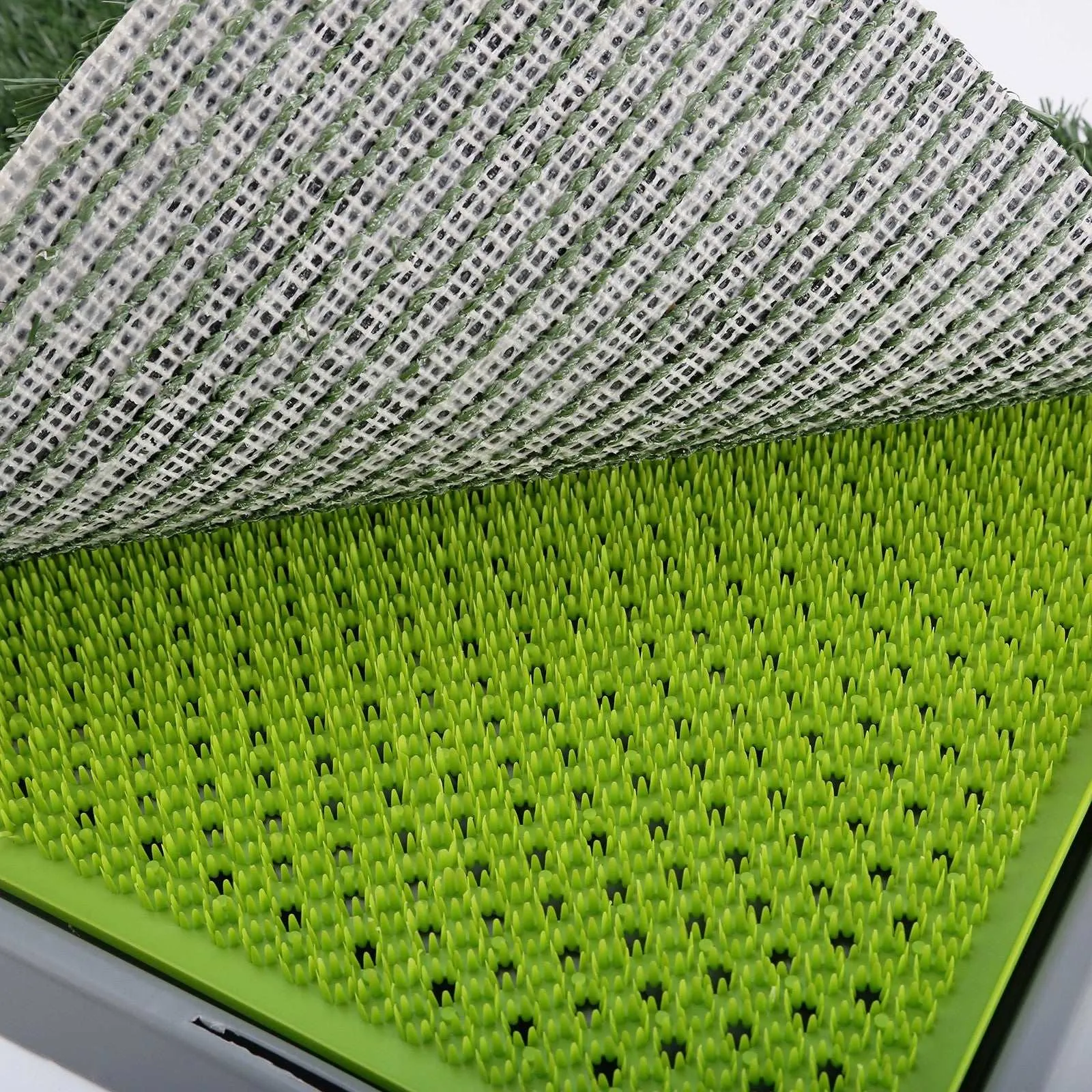 Pet Dog Potty Tray Training Toilet   1 Grass Mat 69cm x 43cm