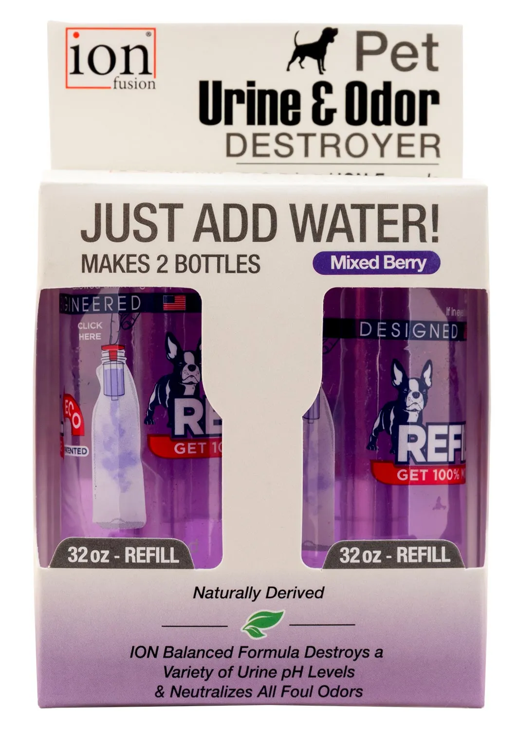 Pet Urine & Odor Destroyer Refill, Mixed Berry, 2-pk