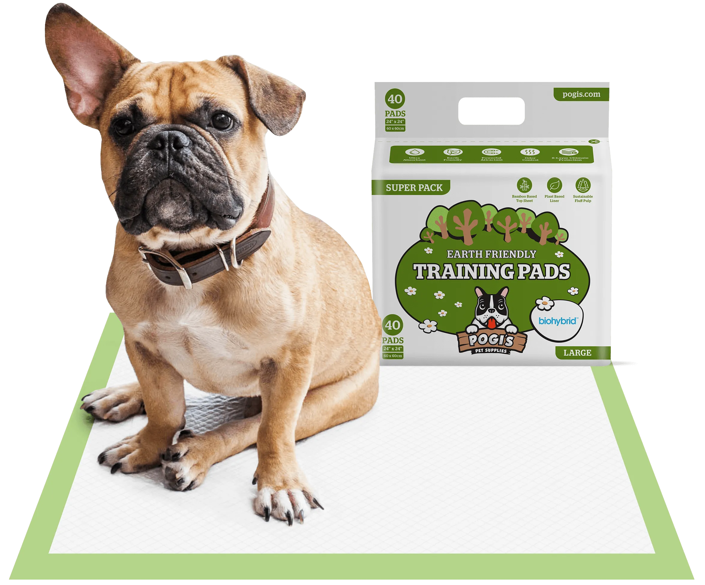 Pogi's Plant-Based Pet Training Pads
