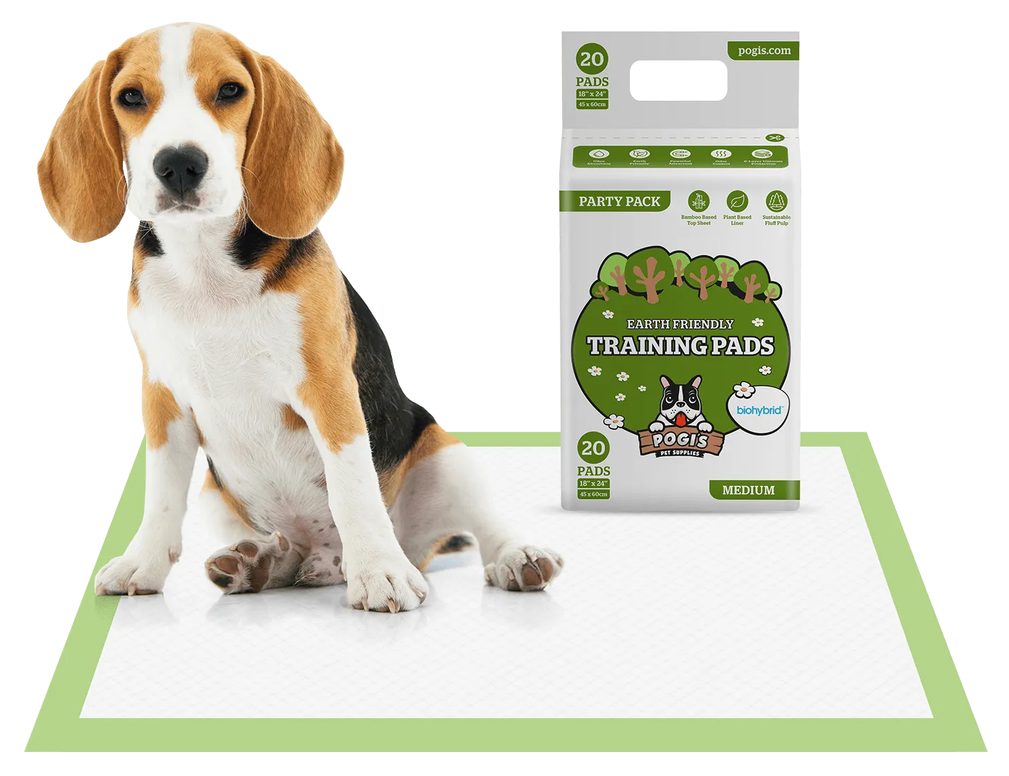 Pogi's Plant-Based Pet Training Pads