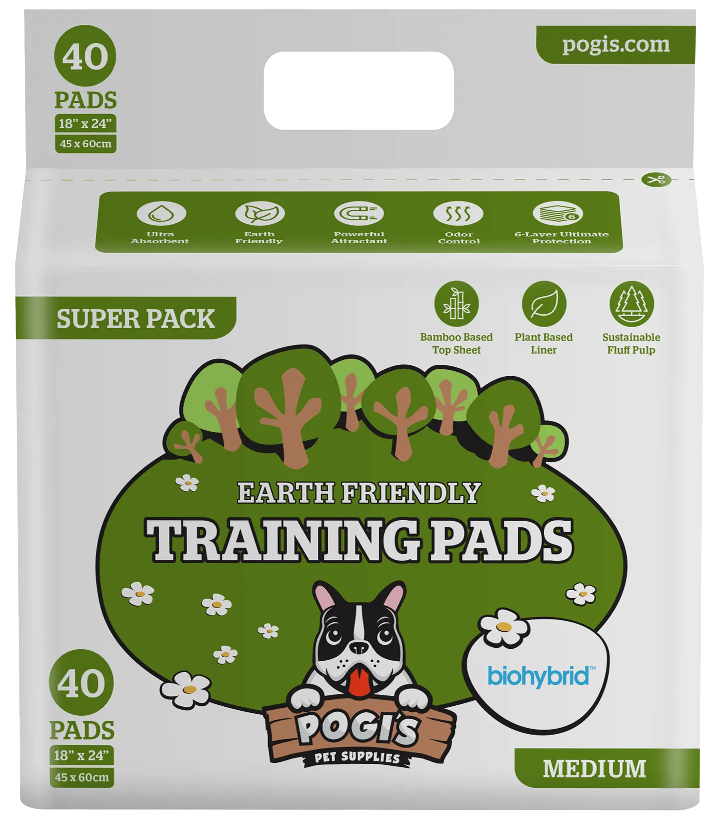 Pogi's Plant-Based Pet Training Pads