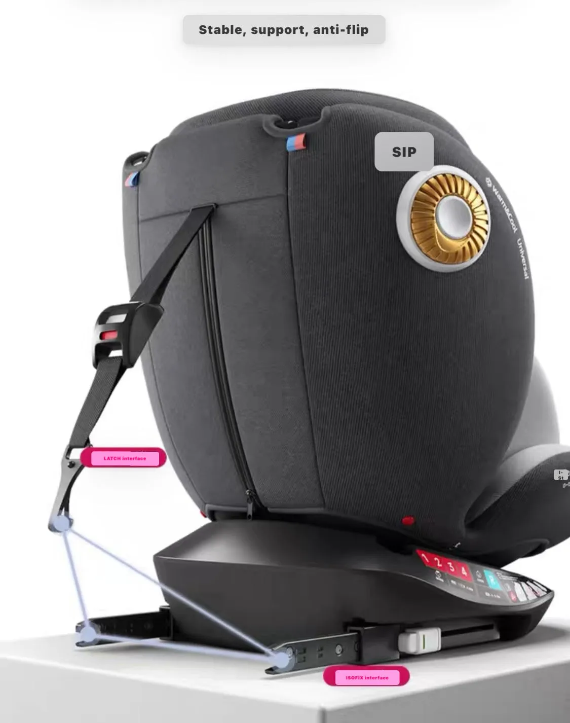 Premium Secure Swivel 360 i-Size Baby Car Seat