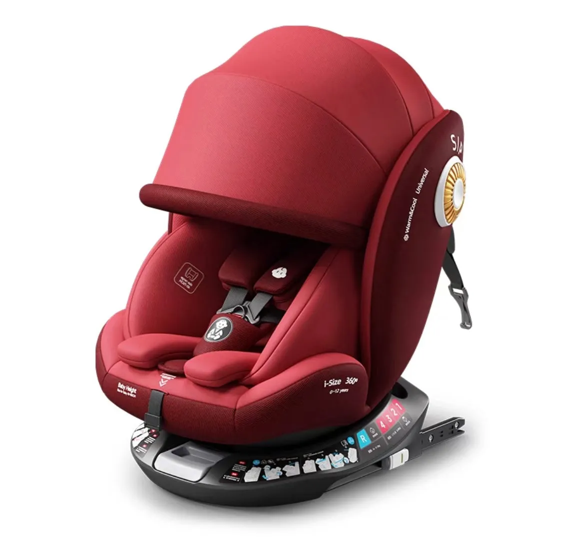 Premium Secure Swivel 360 i-Size Baby Car Seat