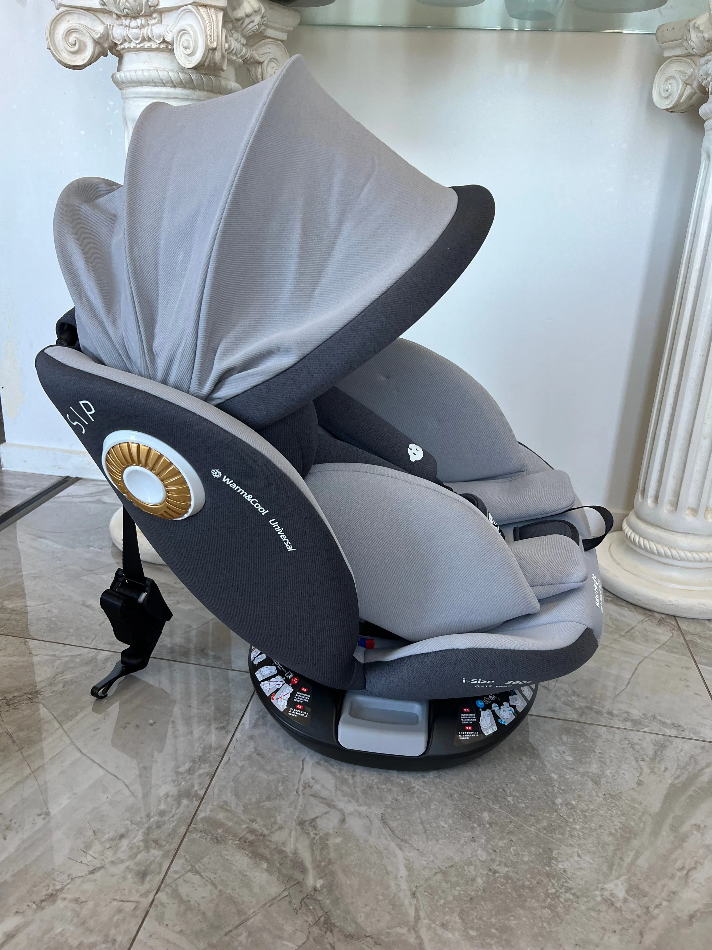 Premium Secure Swivel 360 i-Size Baby Car Seat
