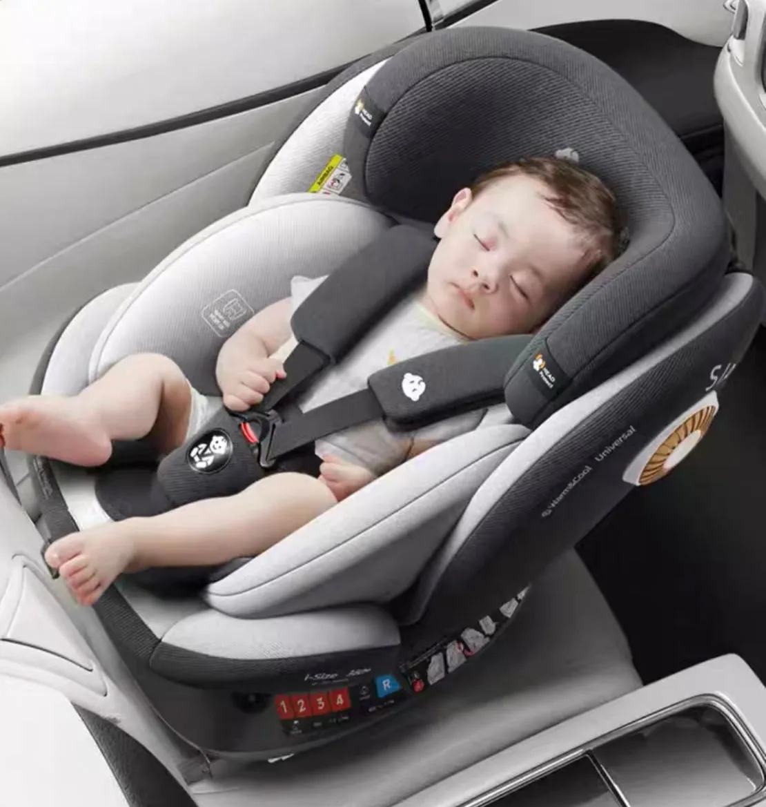 Premium Secure Swivel 360 i-Size Baby Car Seat