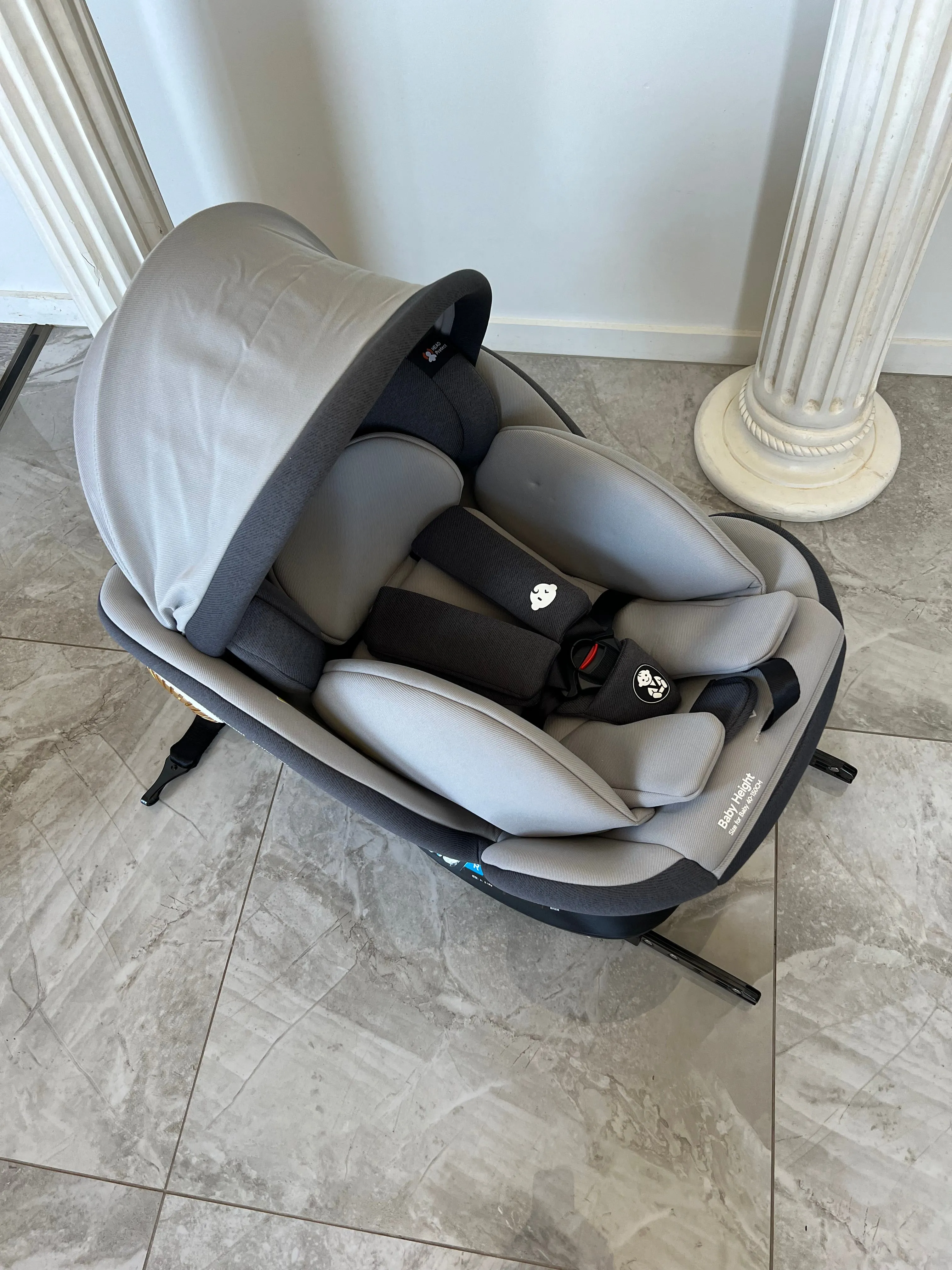 Premium Secure Swivel 360 i-Size Baby Car Seat