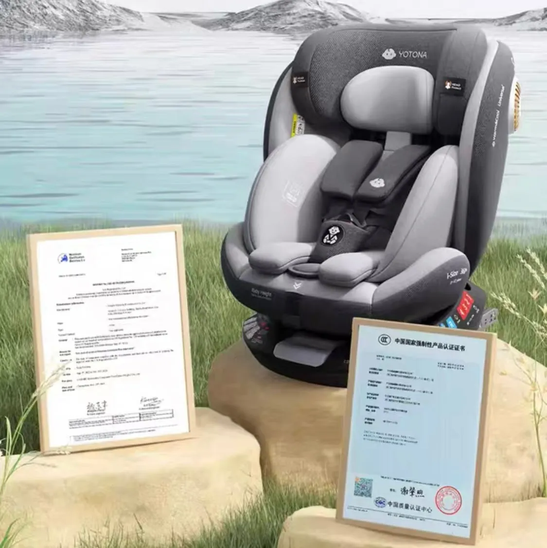 Premium Secure Swivel 360 i-Size Baby Car Seat