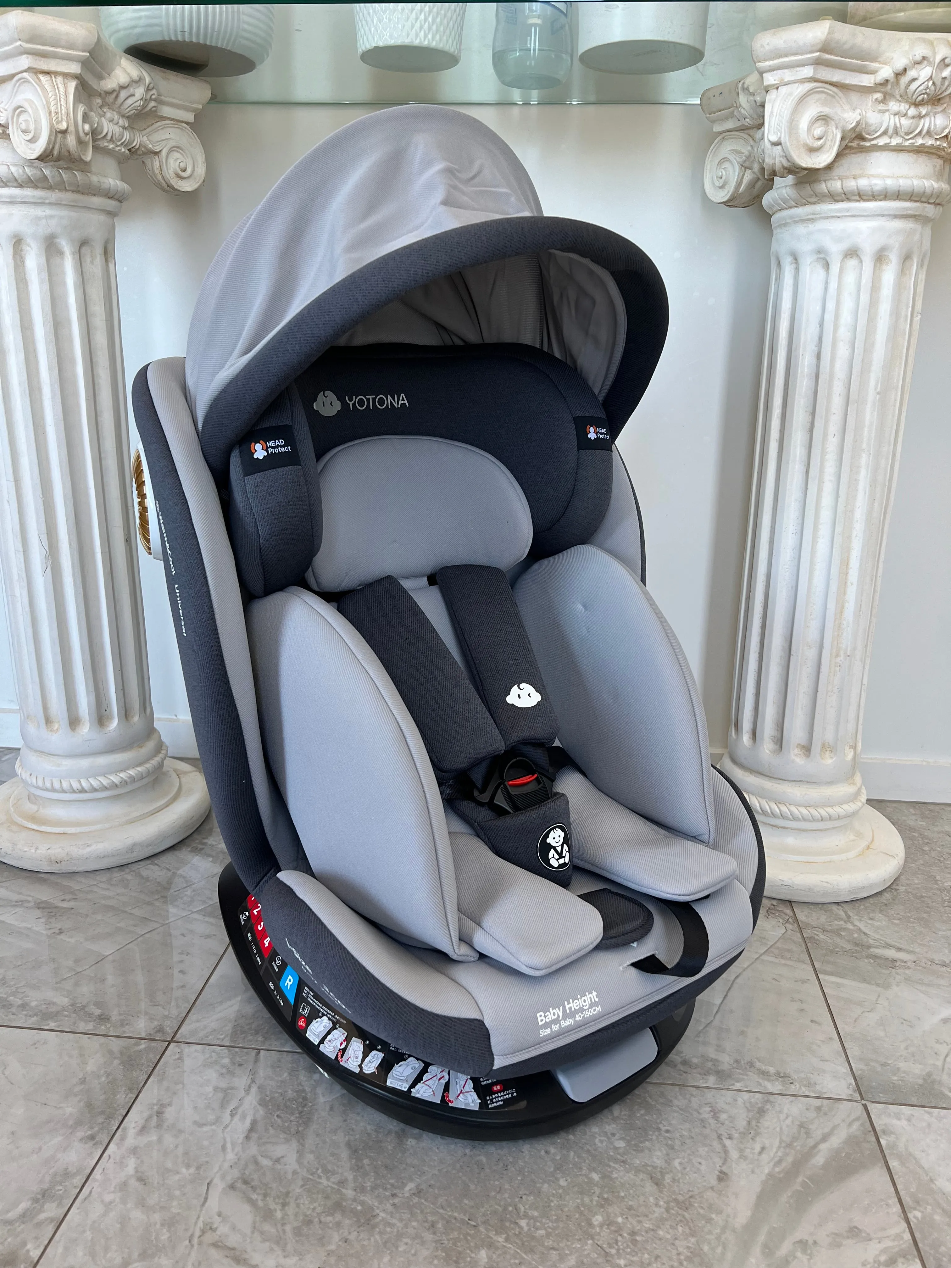 Premium Secure Swivel 360 i-Size Baby Car Seat
