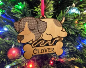 Puppies First Christmas Jack Russel Terrier Birthday Gift for Favorite Dog Kids Ornament for New Pet Family Member Holiday Custom Idea Gifts