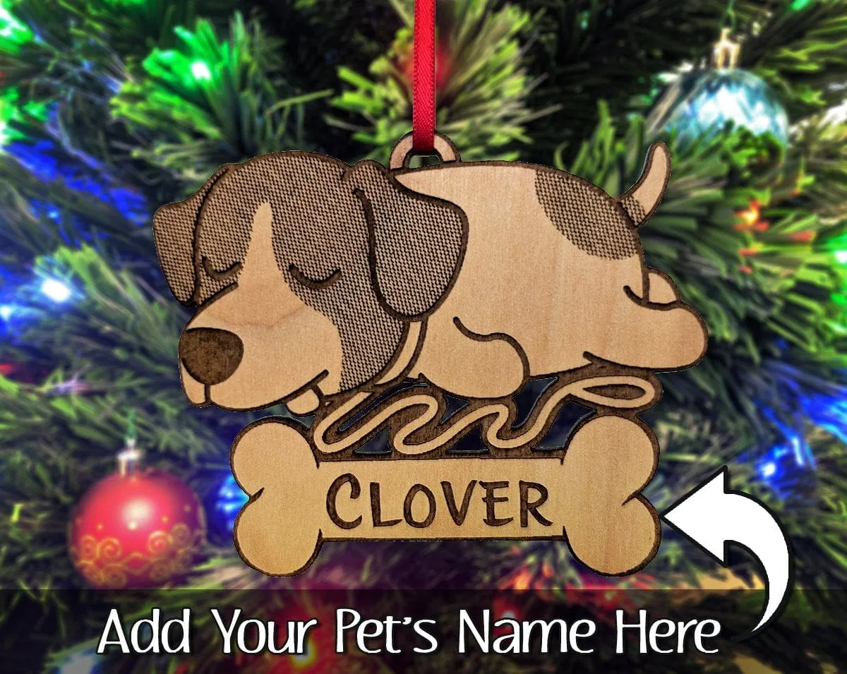 Puppies First Christmas Jack Russel Terrier Birthday Gift for Favorite Dog Kids Ornament for New Pet Family Member Holiday Custom Idea Gifts