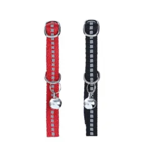 Reflective Breakaway Cat Collar with Bell - 35cm x 1cm