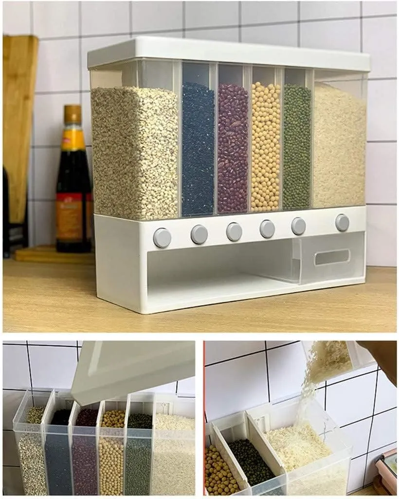 Rice Dispenser Food Storage Box Container