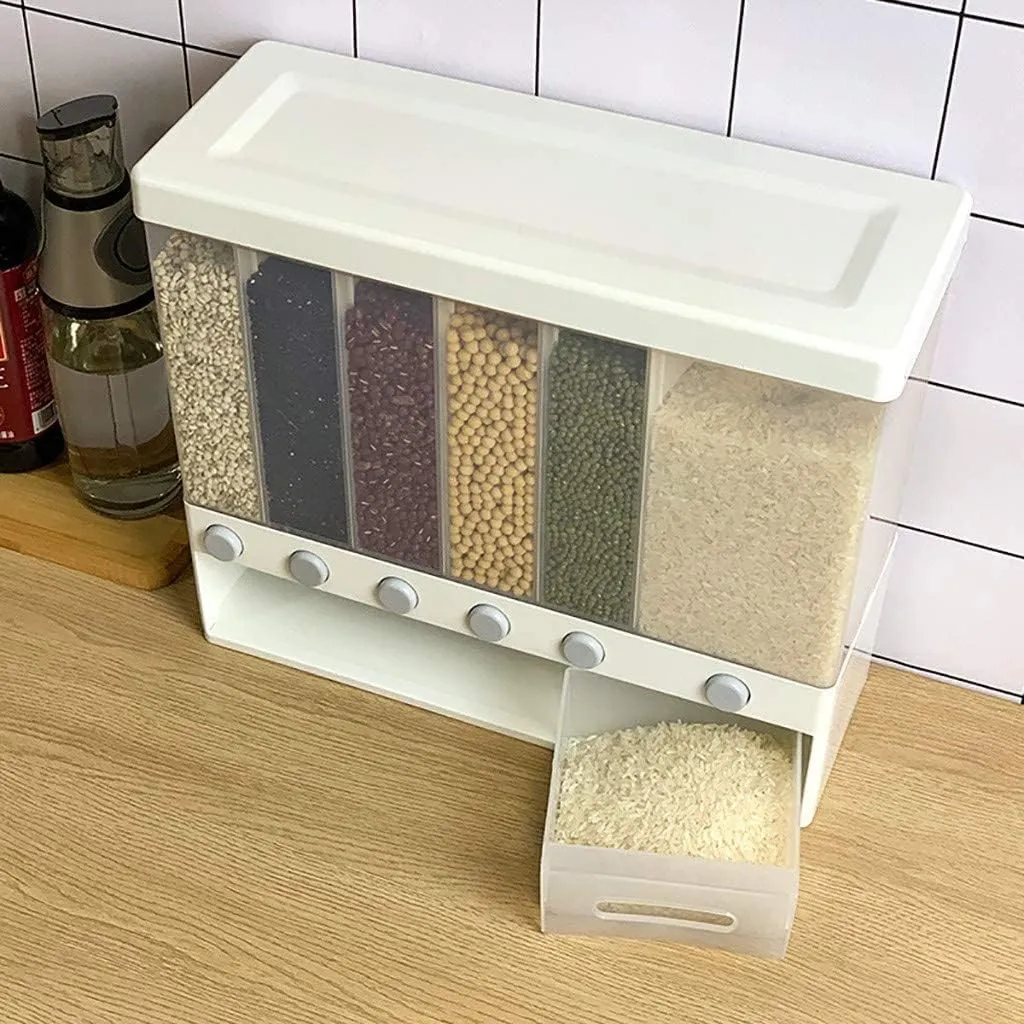 Rice Dispenser Food Storage Box Container