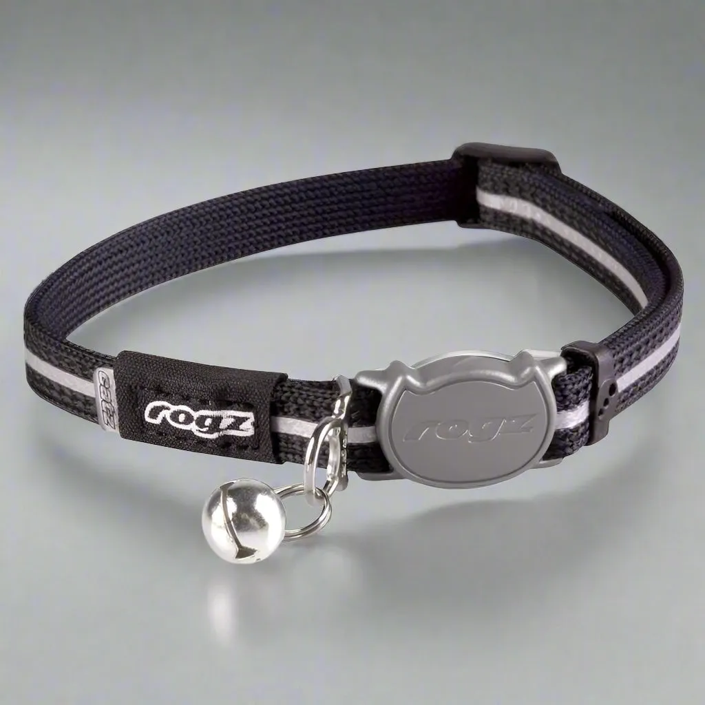 Rogz Black Alley Cat Collar