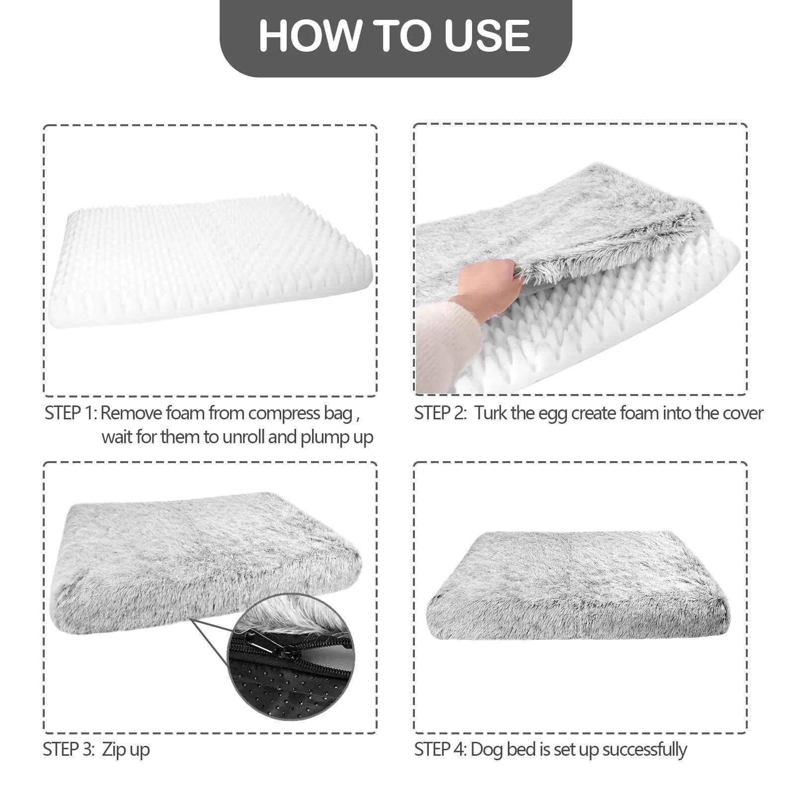 Soft 3D Orthopedic Dog Bed 3D Foam Mattress