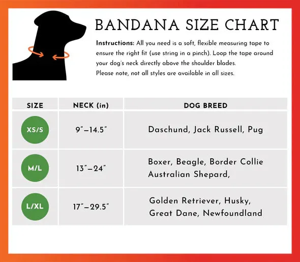 Spot the Dog Cozy Fleece Bandana (Red Plaid)