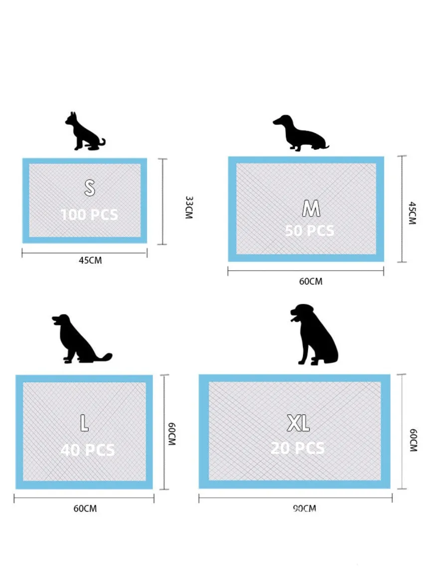 Super absorbent dog urine pad - leak proof odor control dog training urine pad for quick drying dog urine pad
